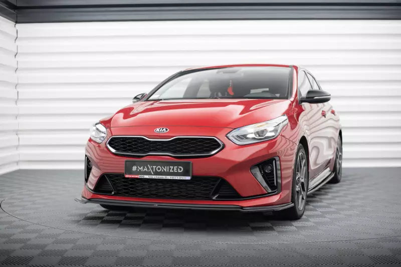 Maxton Design Frontlippe V.2 für Kia ProCeed GT Mk3 Hochglanz schwarz – Ansicht 1