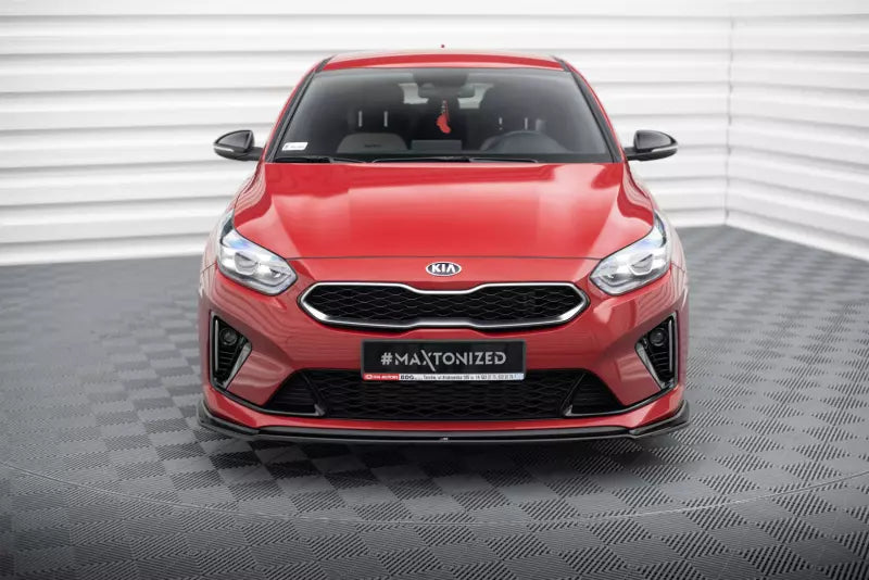 Maxton Design Frontlippe V.2 für Kia ProCeed GT Mk3 Hochglanz schwarz – Ansicht 3