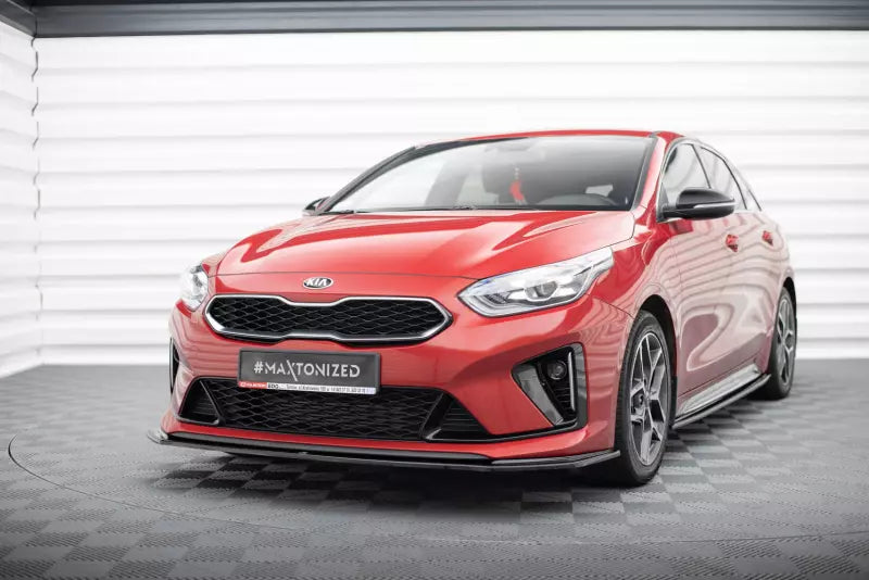 Maxton Design Frontlippe V.3 für Kia ProCeed GT Mk3 Hochglanz schwarz – Ansicht 1