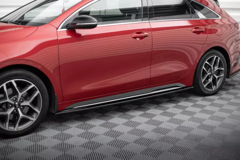 Maxton Design Seitenschweller (Paar) für Diffusor Kia ProCeed GT Mk3 Hochglanz schwarz – Ansicht 1