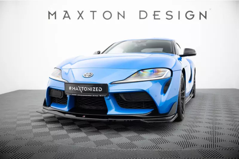 Maxton Design Frontlippe V.1 für Toyota Supra Mk5 Hochglanz schwarz – Ansicht 1
