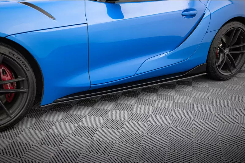 Maxton Design Seitenschweller (Paar) für Diffusor V.1 Toyota Supra Mk5 Hochglanz schwarz – Ansicht 1