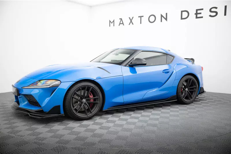 Maxton Design Seitenschweller (Paar) für Diffusor V.1 Toyota Supra Mk5 Hochglanz schwarz – Ansicht 2