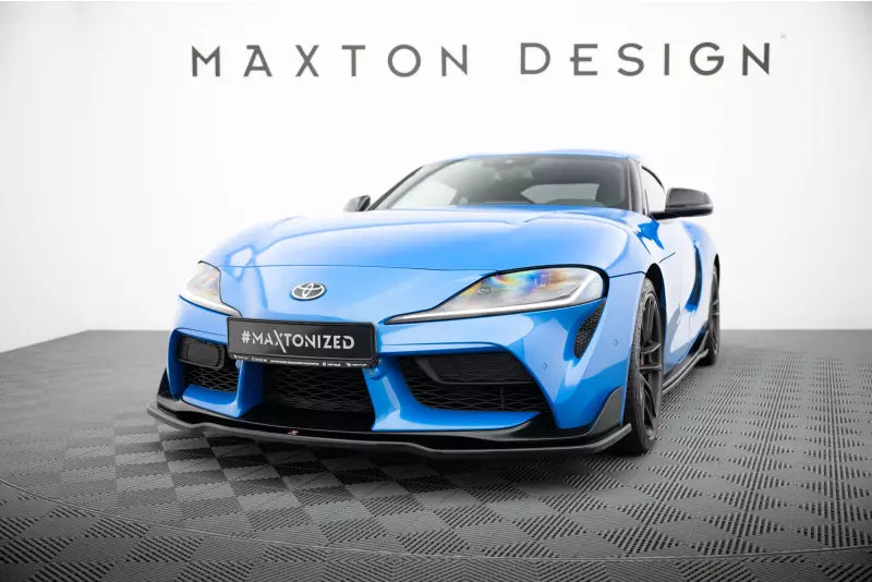 Maxton Design Frontlippe V.2 für Toyota Supra Mk5 Hochglanz schwarz – Ansicht 1
