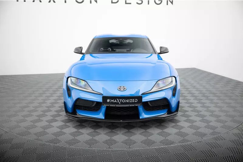 Maxton Design Frontlippe V.3 für Toyota Supra Mk5 Hochglanz schwarz – Ansicht 3