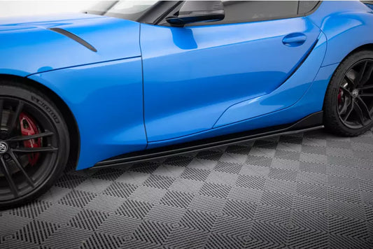 Maxton Design Seitenschweller (Paar) V.2 für Toyota Supra Mk5 Hochglanz schwarz – Ansicht 1