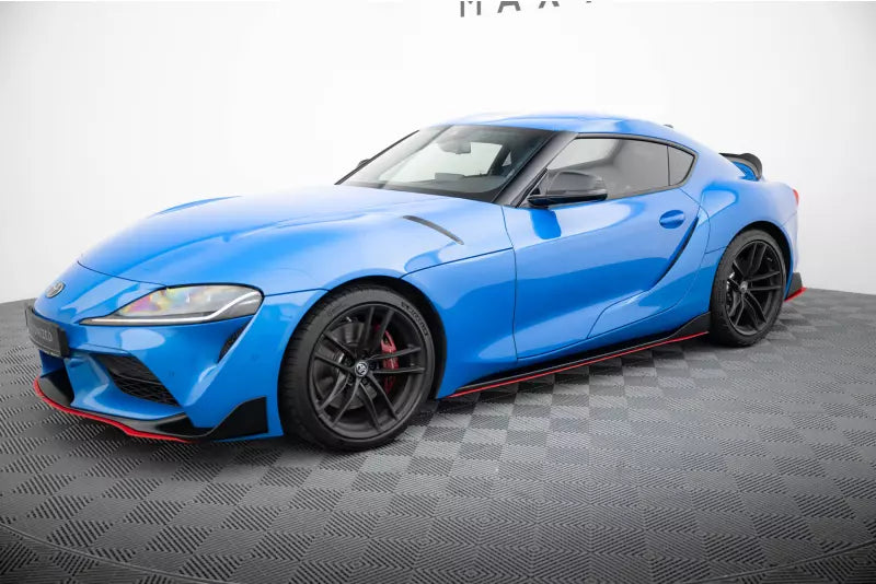 Maxton Design Seitenschweller (Paar) V.2 für Toyota Supra Mk5 Hochglanz schwarz – Ansicht 2