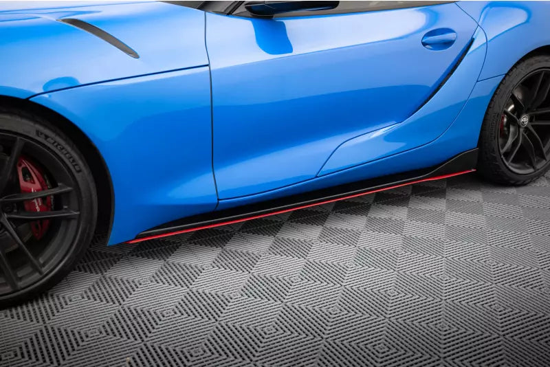 Maxton Design Seitenschweller (Paar) V.2 für Toyota Supra Mk5 Hochglanz schwarz – Ansicht 3