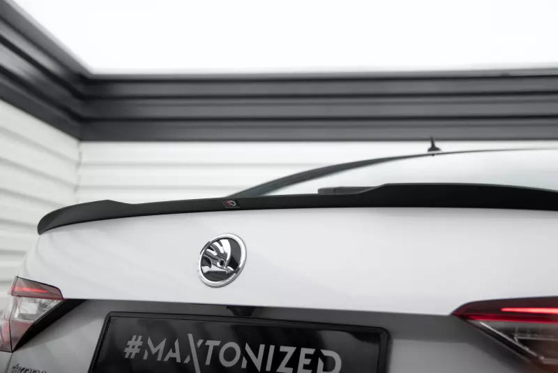 Maxton Design Heckspoiler Lippe für Skoda Superb 3 III 3V Facelift Hochglanz schwarz – Ansicht 2