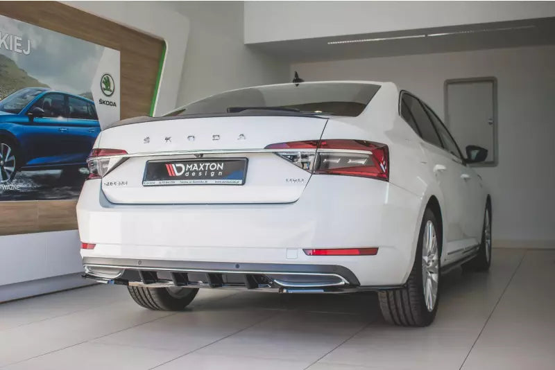 Maxton Design Heckdiffusor für Skoda Superb 3 III 3V Facelift Hochglanz schwarz – Ansicht 1