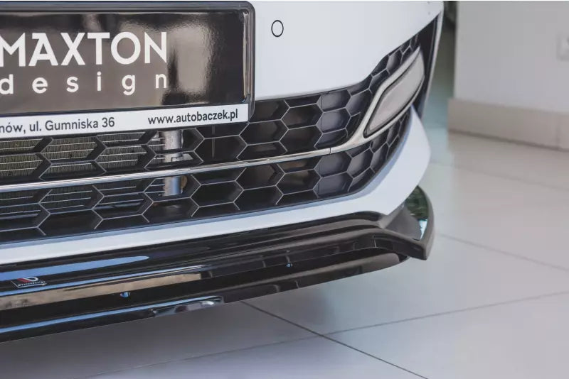 Maxton Design Frontlippe V.3 für Skoda Superb 3 III 3V Facelift Hochglanz schwarz – Ansicht 3
