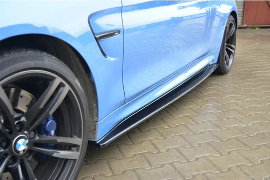 Maxton Design Seitenschweller (Paar) für BMW M4 F82 / F83 Hochglanz schwarz – Ansicht 1