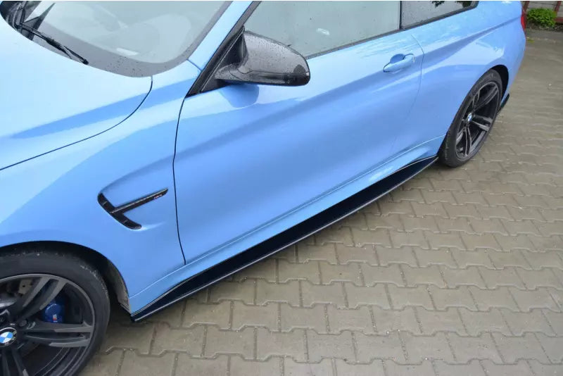 Maxton Design Seitenschweller (Paar) für BMW M4 F82 / F83 Hochglanz schwarz – Ansicht 2