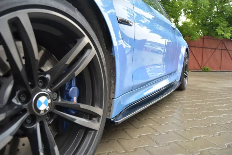Maxton Design Seitenschweller (Paar) für BMW M4 F82 / F83 Hochglanz schwarz – Ansicht 3