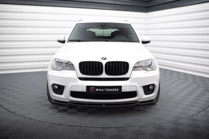 Maxton Design Frontlippe für BMW X5 E70 M-Paket Facelift Hochglanz schwarz – Ansicht 2