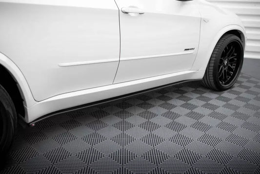 Maxton Design Seitenschweller (Paar) für BMW X5 E70 M Paket Facelift Hochglanz schwarz – Ansicht 1