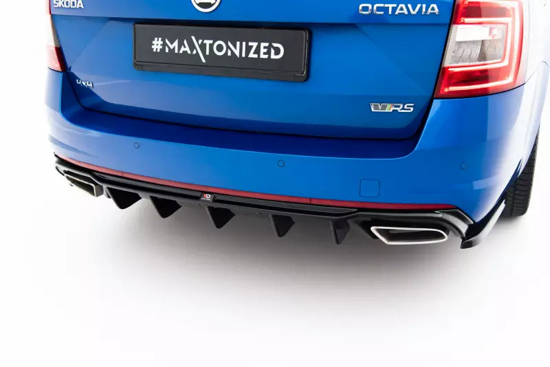 Maxton Design Heckdiffusor V.2 für Skoda Octavia RS 3 III 5E (Diesel und Benziner) Hochglanz schwarz – Ansicht 1