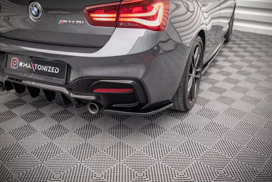 Maxton Design Diffusor Flaps für BMW 1er F20 Facelift M Power Hochglanz schwarz – Ansicht 1