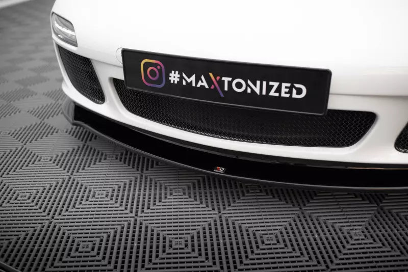 Maxton Design Frontlippe für Porsche 911 Carrera 997 Facelift Hochglanz schwarz – Ansicht 3