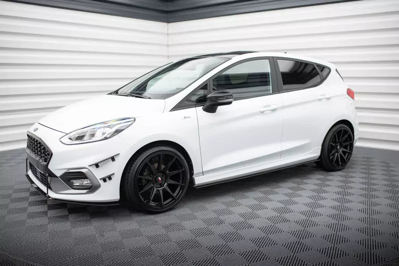 Maxton Design Street Pro Seitenschweller (Paar) V.2 für Ford Fiesta ST / ST-Line Mk8 Hochglanz schwarz – Ansicht 2