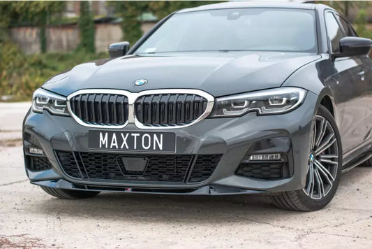 Maxton Design Frontlippe V.1 für BMW 3er G20 M Paket Hochglanz schwarz – Ansicht 1