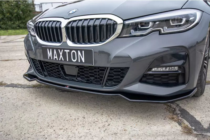 Maxton Design Frontlippe V.2 für BMW 3er G20 M Paket Hochglanz schwarz – Ansicht 1