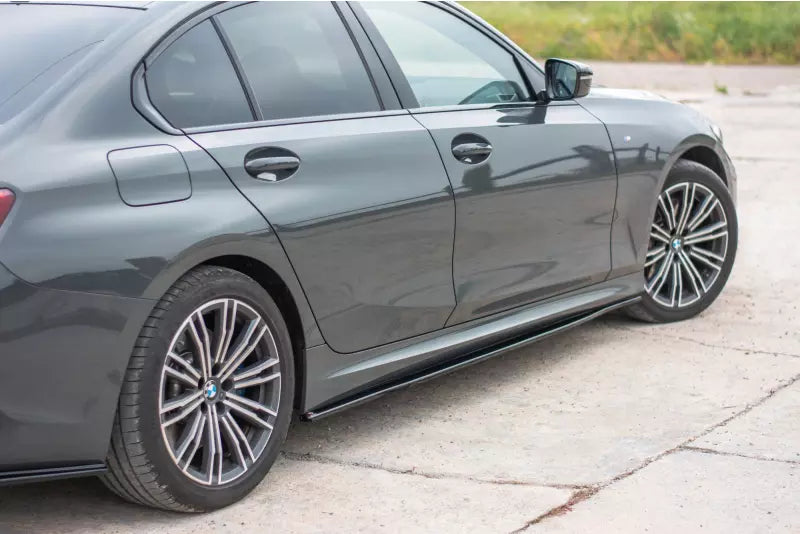 Maxton Design Seitenschweller (Paar) für BMW 3er G20 M Paket Hochglanz schwarz – Ansicht 1