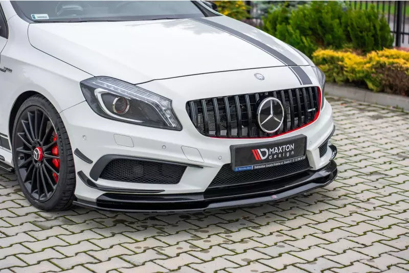 Maxton Design Frontlippe für Mercedes A45 AMG W176 Hochglanz schwarz – Ansicht 2