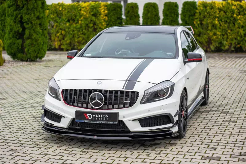 Maxton Design Frontlippe für Mercedes A45 AMG W176 Hochglanz schwarz – Ansicht 3