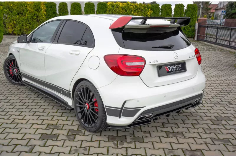 Maxton Design Diffusor Flaps für Mercedes A45 AMG W176 Hochglanz schwarz – Ansicht 1