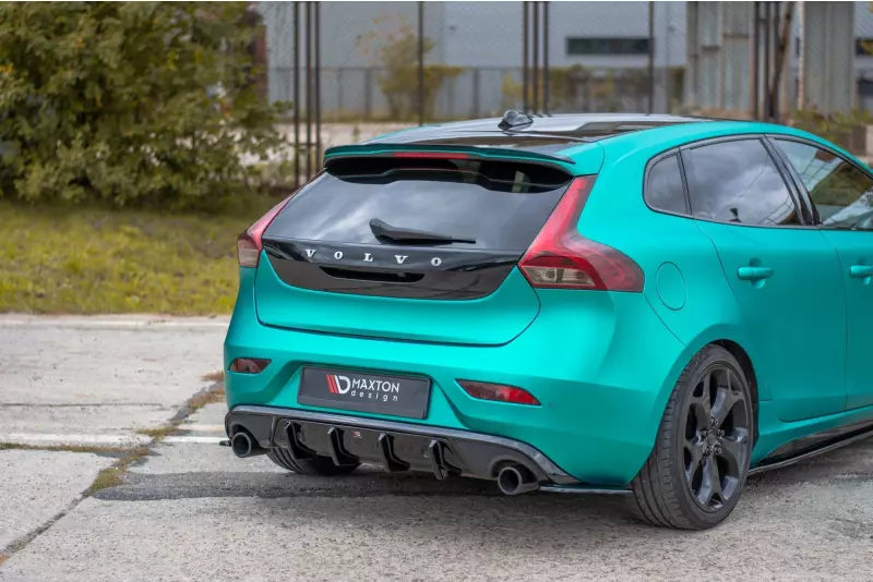 Maxton Design Heckspoiler Lippe für Volvo V40 Hochglanz schwarz – Ansicht 2