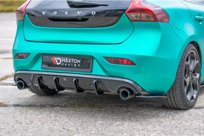 Maxton Design Diffusor Flaps für Volvo V40 R-Design Hochglanz schwarz – Ansicht 3