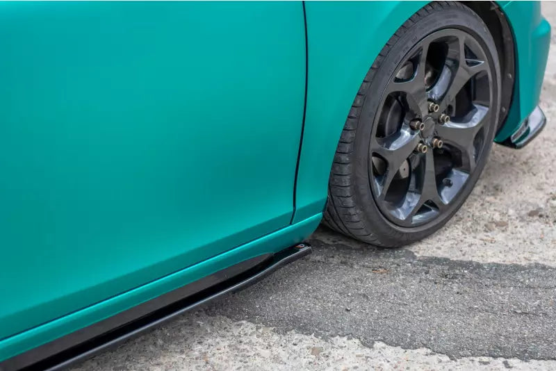 Maxton Design Seitenschweller (Paar) für Volvo V40 R-Design Hochglanz schwarz – Ansicht 2