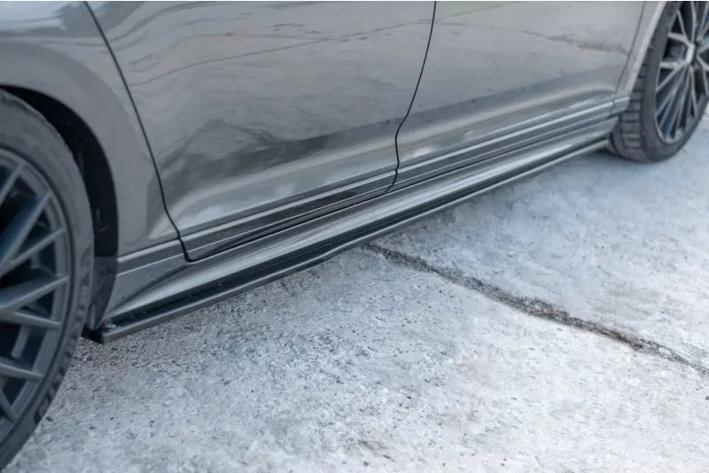 Maxton Design Seitenschweller (Paar) für VW Passat B8 R-Line Hochglanz schwarz – Ansicht 1