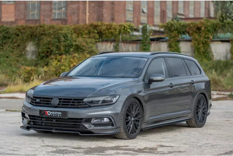 Maxton Design Seitenschweller (Paar) für VW Passat B8 R-Line Hochglanz schwarz – Ansicht 4