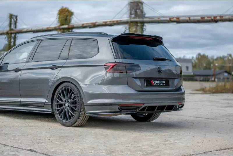 Maxton Design Heckdiffusor für VW Passat B8 R-Line 2015-2019 Hochglanz schwarz – Ansicht 3