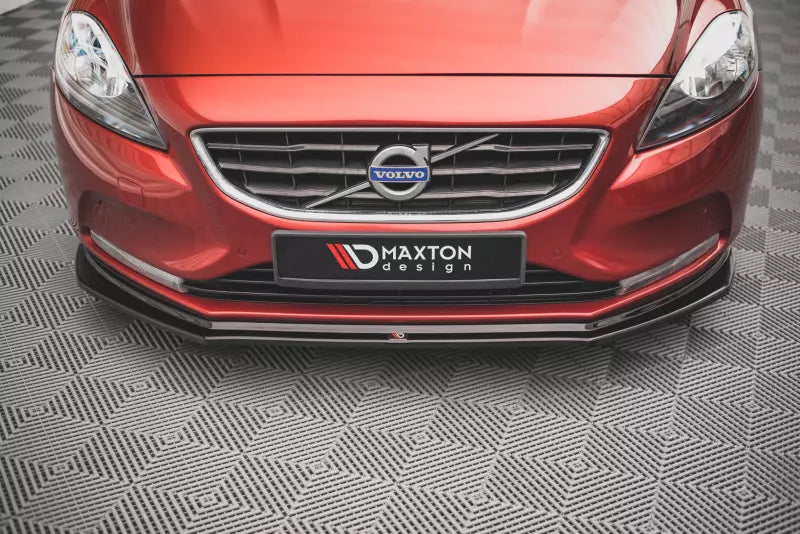 Maxton Design Frontlippe V.1 für Volvo V40 Hochglanz schwarz – Ansicht 2