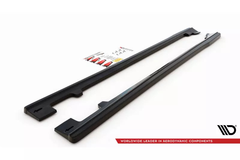 Maxton Design Seitenschweller (Paar) für Volvo V40 Hochglanz schwarz – Ansicht 4
