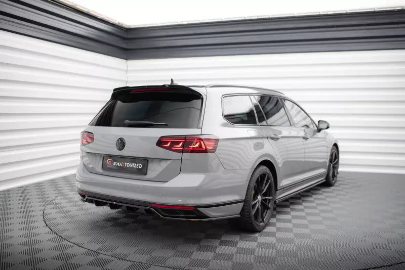Maxton Design Heckspoiler Lippe für VW Passat B8 R-Line 2015-2019 Hochglanz schwarz – Ansicht 3