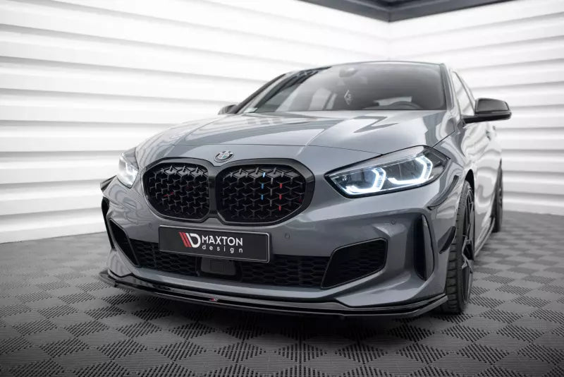 Maxton Design Frontlippe V.1 für BMW 1er F40 M Paket / M135i Hochglanz schwarz – Ansicht 1