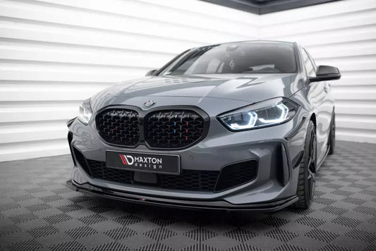 Maxton Design Frontlippe V.1 für BMW 1er F40 M Paket / M135i Hochglanz schwarz – Ansicht 1