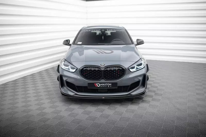Maxton Design Frontlippe V.1 für BMW 1er F40 M Paket / M135i Hochglanz schwarz – Ansicht 2
