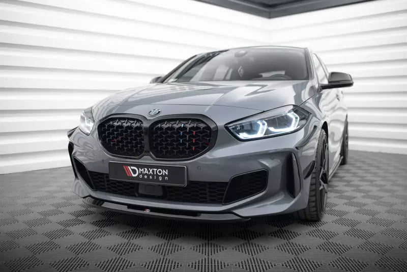 Maxton Design Frontlippe V.2 für BMW 1er F40 M Paket / M135i Hochglanz schwarz – Ansicht 1