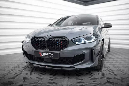 Maxton Design Frontlippe V.2 für BMW 1er F40 M Paket / M135i Hochglanz schwarz – Ansicht 1