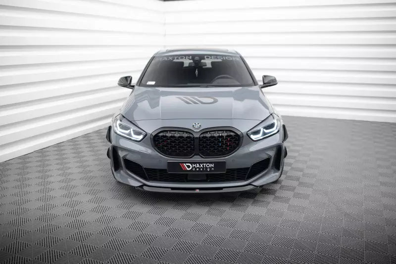 Maxton Design Frontlippe V.2 für BMW 1er F40 M Paket / M135i Hochglanz schwarz – Ansicht 2