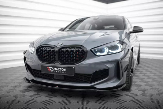 Maxton Design Frontlippe V.3 für BMW 1er F40 M Paket / M135i Hochglanz schwarz – Ansicht 1