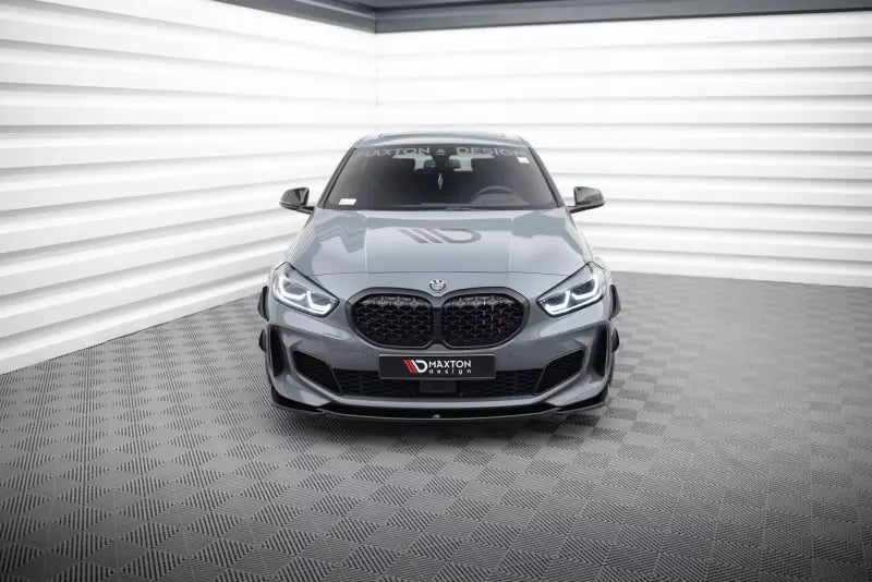 Maxton Design Frontlippe V.3 für BMW 1er F40 M Paket / M135i Hochglanz schwarz – Ansicht 2
