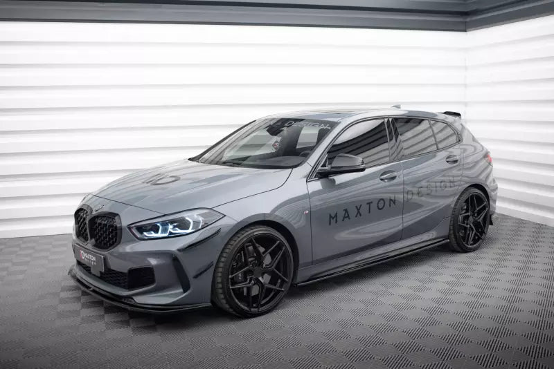 Maxton Design Seitenschweller (Paar) V.1 für BMW 1er F40 M Paket / M135i Hochglanz schwarz – Ansicht 3