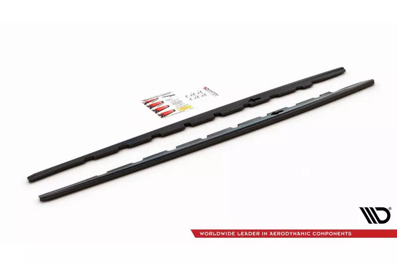 Maxton Design Seitenschweller (Paar) V.1 für BMW 1er F40 M Paket / M135i Hochglanz schwarz – Ansicht 4