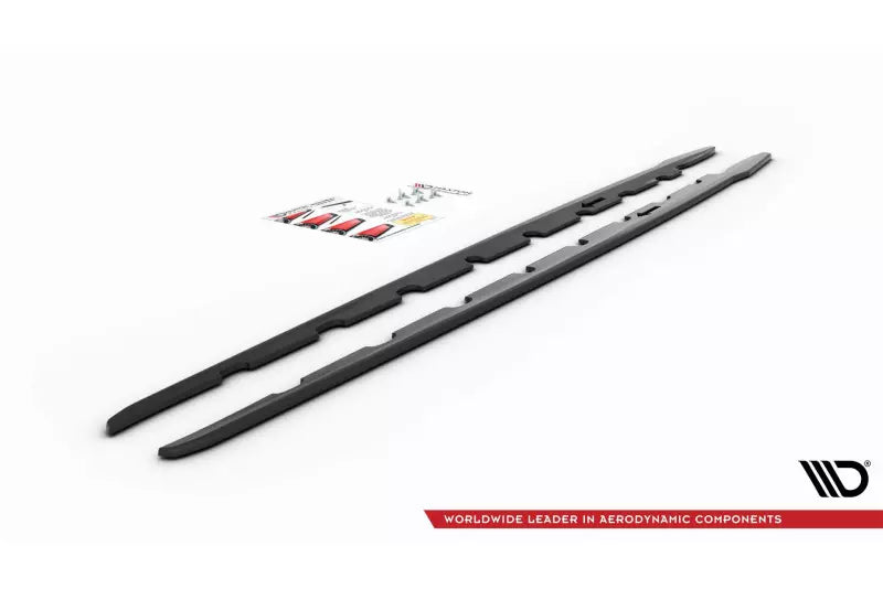 Maxton Design Seitenschweller (Paar) V.2 für BMW 1er F40 M Paket / M135i Hochglanz schwarz – Ansicht 4